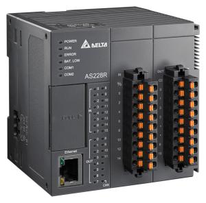 Процессорный модуль AS200, 64K шагов, 16DI/12DO (реле), Ethernet, CANopen, 2xRS485, mini USB, micro 