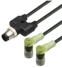 Y-образный разветвитель Pepperl Fuchs V1-W-E2-BK1M-PUR-A-T-V1-G