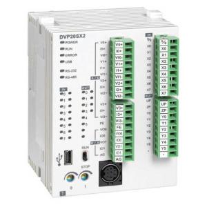 Контроллер: 20 Point，8DI，6DO, 4AI, 2AO (Relay), 2 шины расширения, 24 VDC, 16К шагов, мини USB, RS-2