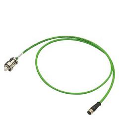 Signal cable pre-assembled Type: 6FX8002-2DC36 DRIVE-CLiQ with 24 V M12 female/ RJ45 IP67, MOTION-CONNECT 800PLUS UL/CSA, DESINA, Trailable Dmax=7.1 m