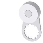 twist lever for position switch 3SE52 Stainless steel lever 21 mm long Form A with stainless steel roller 19 mm according to EN 50047, functional at -
