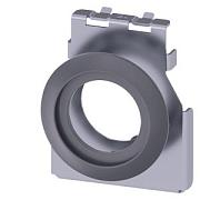 Adapter for installation of actuators and signaling units, 22 mm, in a mounting drill hole 30.5 mm, Metal, matte, with seal