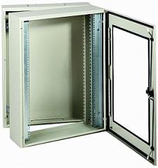 ШКАФ 19" С ПРОЗР. ДВ. 2-КОРП.8U ГЛ.480