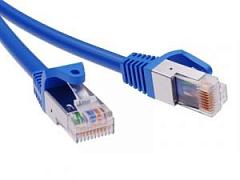Патч-корд экранированный CAT6 F/UTP 4х2, LSZH, синий, 1.0м