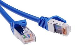 Патч-корд экранированный CAT6 F/UTP 4х2, LSZH, синий, 1.0м