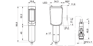 Датчик контрастной метки Baumer FKDH 14G6901/KS34A