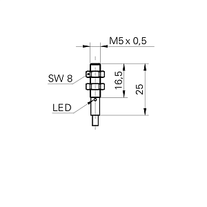 Индуктивный датчик Baumer IFRM 05P15A1/L