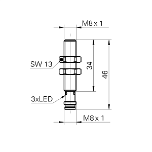 Индуктивный датчик Baumer IFRM 08P17A1/S35L