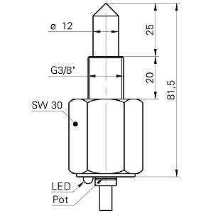 Оптический датчик уровня Baumer FFAK 17PTD1002/L