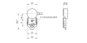 Оптический датчик уровня Baumer FODK 23P90Y0