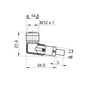 Разъем с кабелем Baumer ESW 33SH0200X