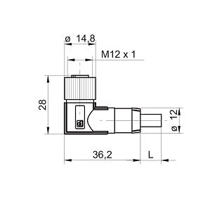 Разъем с кабелем Baumer ESW 33AH0500G