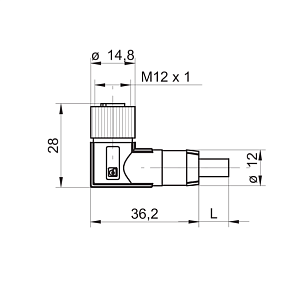 Разъем с кабелем Baumer ESW 33FH1000G