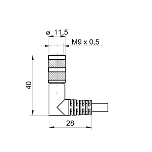 Разъем с кабелем Baumer ESW 61CP0100G