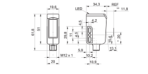 Датчик контрастной метки Baumer FKDR 14G6901/S14