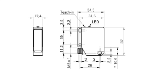 Датчик кромки и ширины Baumer OBDM 12N6920/S35A