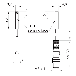 Датчик для пневмоцилиндров Baumer MZCK 03N1011/KS35D