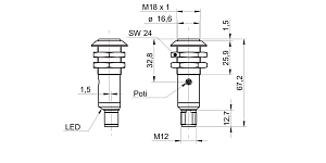 Оптический датчик Baumer OR18.TI-ZZZP.71O