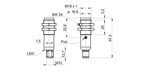 Оптический датчик Baumer OR18W.RR-PW1P.9VO
