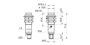 Оптический датчик Baumer OR18.GR-PW1P.71O