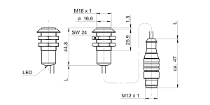 Оптический датчик Baumer OR18.ZI-PW1Z.71OV/0010_B012