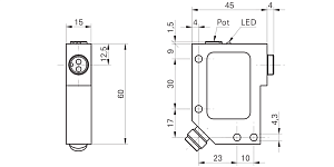 Усилитель для оптоволоконных датчиков Baumer FVDM 15N5103/S14
