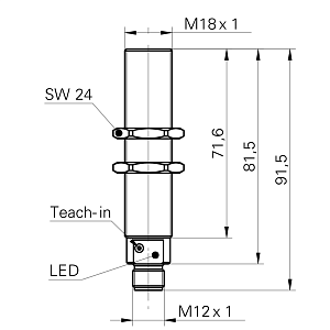 Ультразвуковой датчик уровня Baumer UNAR 18I6903/S14G