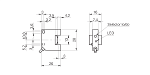 Оптический датчик уровня Baumer FFDK 16P50Y0