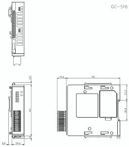Блок ввода безопасности KEYENCE GC-S16