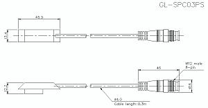 Кабель с разъемом KEYENCE GL-SPC03PS