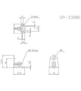 Монтажный кронштейн KEYENCE OP-23980