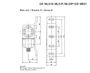 Монтажный кронштейн KEYENCE GS-MB31
