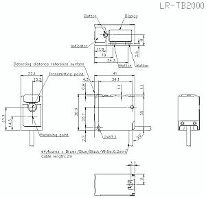 Оптический датчик расстояния KEYENCE LR-TB2000