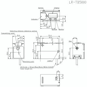 Оптический датчик расстояния KEYENCE LR-TB5000