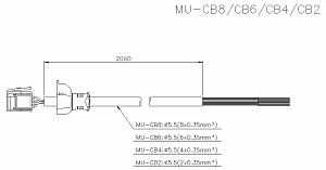 Силовой кабель KEYENCE MU-CB8