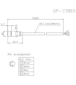 Соединительный кабель KEYENCE OP-73865