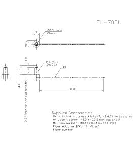 Оптоволоконный кабель KEYENCE FU-70TU