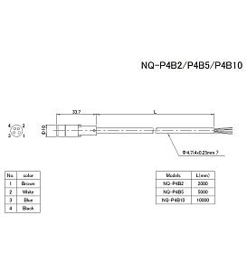 Кабель питания KEYENCE NQ-P4B2