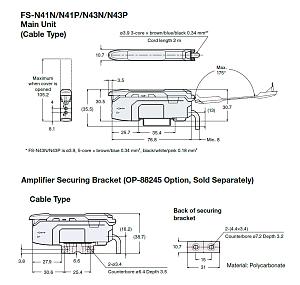 Оптоволоконный датчик-усилитель KEYENCE FS-N41N