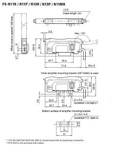 Усилитель для оптоволоконных датчиков KEYENCE FS-N11P