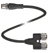 Y-образный разветвитель Pepperl Fuchs V1-G-T-BK2M-PUR-A-V1-G